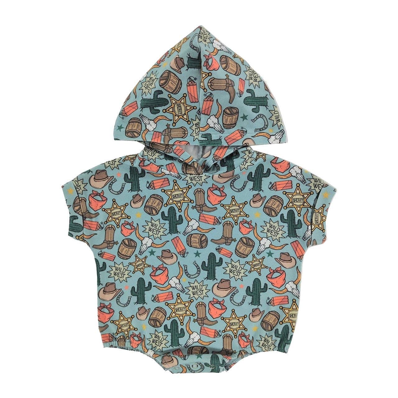 Little One Shop - Western Hooded Short Romper