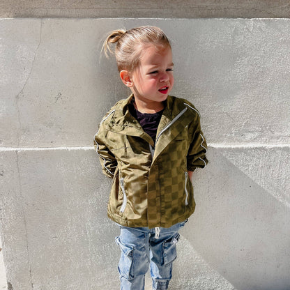 Little Rad Things - THE STORM RIDER WATERPROOF JACKET - ARMY GREEN