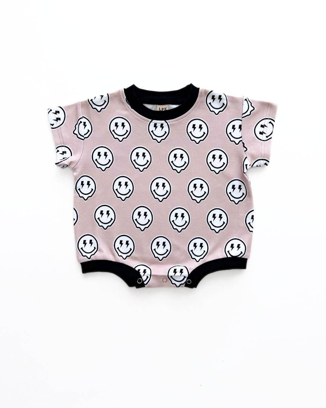 Lucky Panda Kids - Short Sleeve Baby Bubble Romper | Electric Drippy