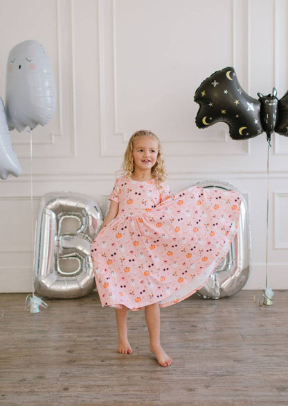 Ollie Jay - Classic Twirl Dress in Hippie Halloween | Girls Dress