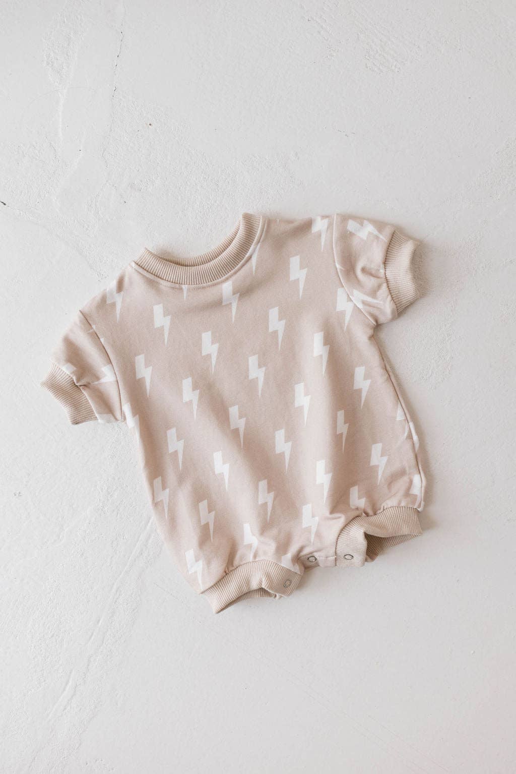 Forever French Baby - Sweatshirt Romper | Cream Lightning