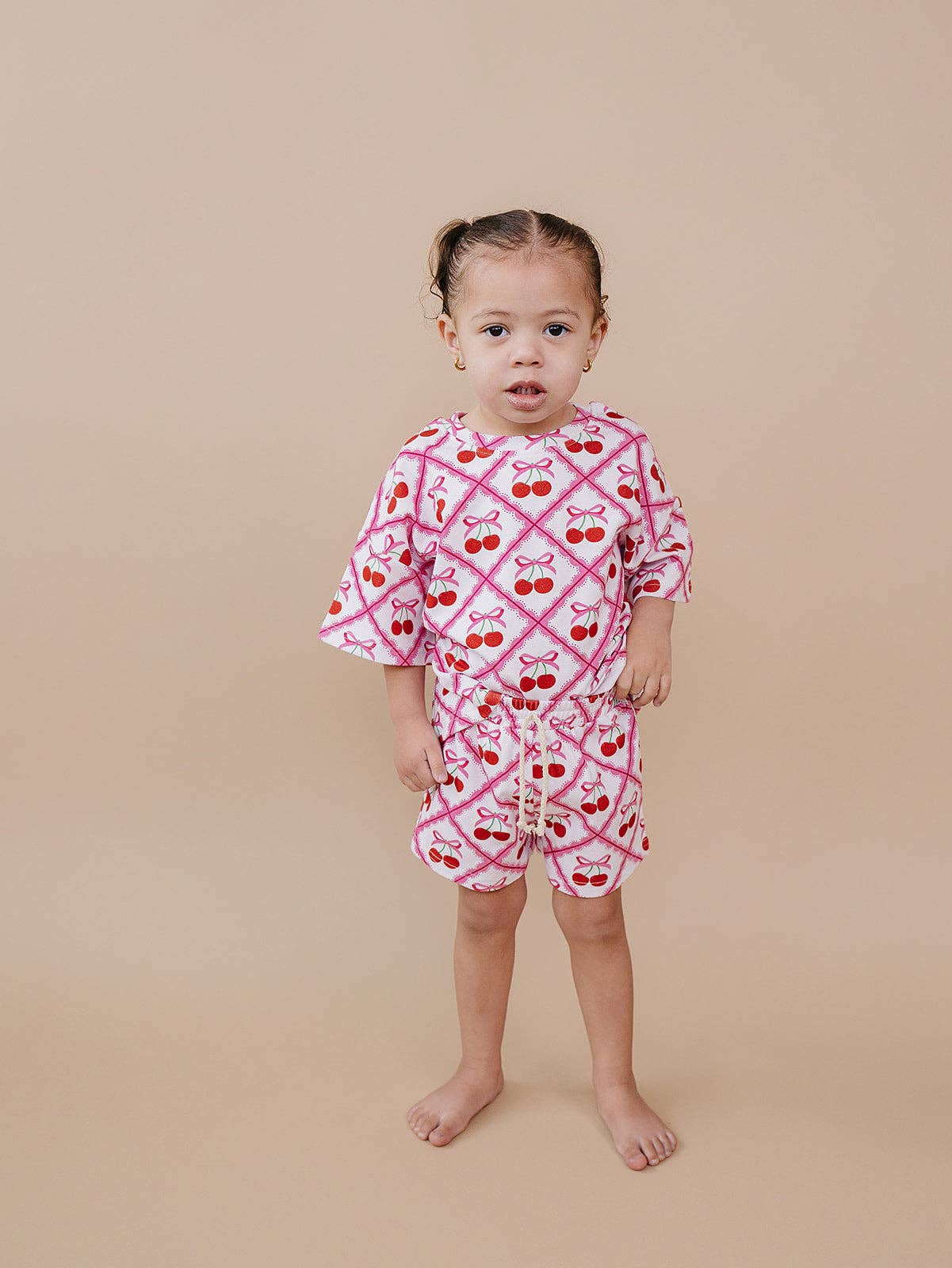 Shorts Set | Cherry Bow