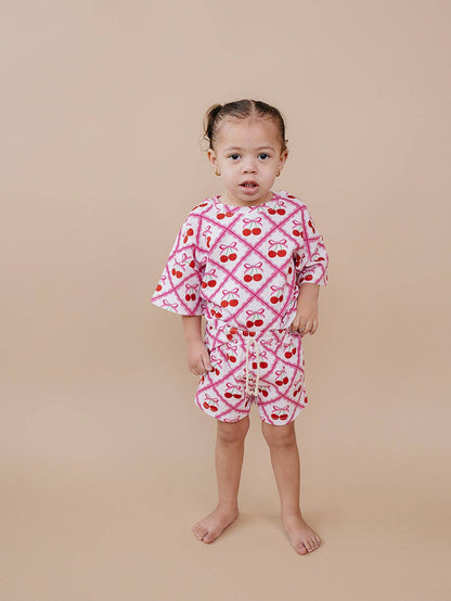 Shorts Set | Cherry Bow