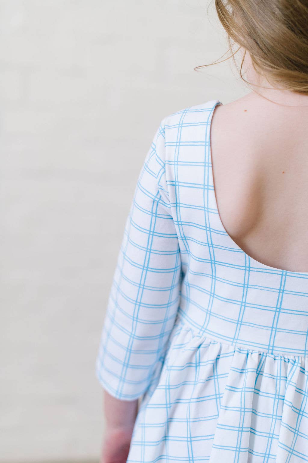 Emile Dress in Blue Picnic  | Pocket Twirl Dress