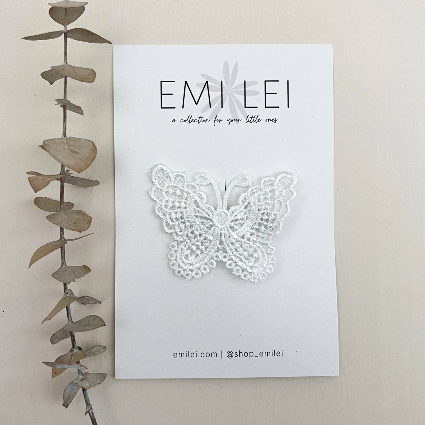Emi Lei - Butterfly Fabric Hair Clip