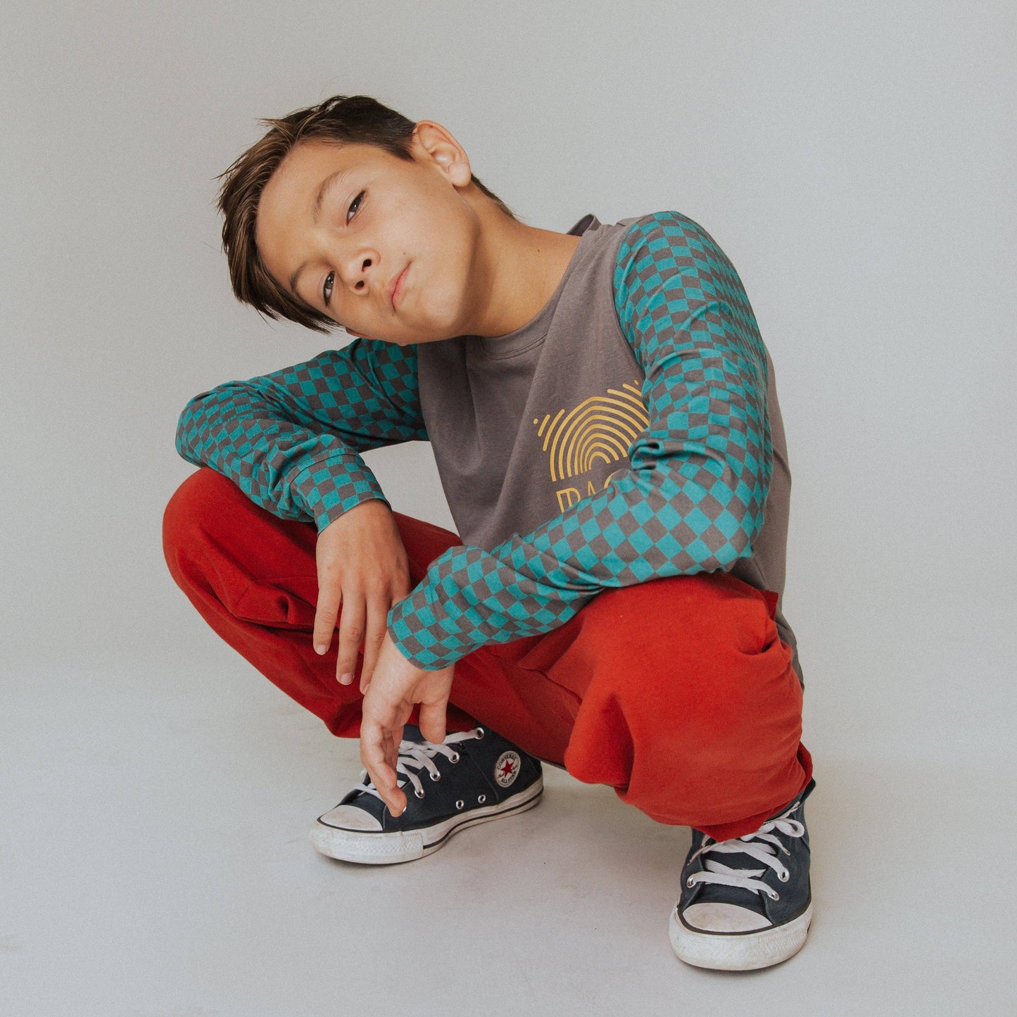 RAGS - Relaxed Fit Kids Joggers - 'Potters Clay