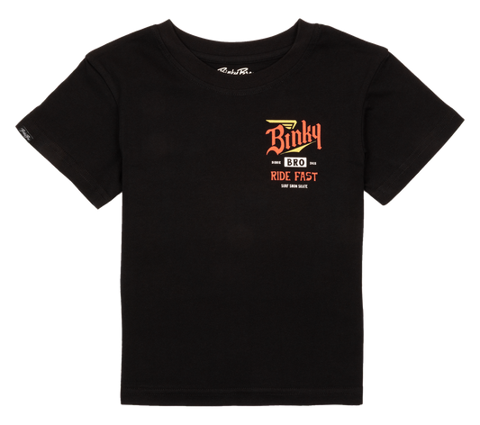 BinkyBro - RIDE FAST T-Shirt: Black