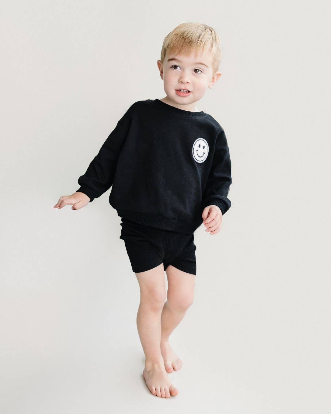 Baby & Kids Biker Shorts Set | Black