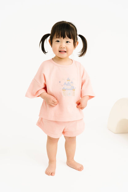 Princess Castle Embroidered Slouchy Set