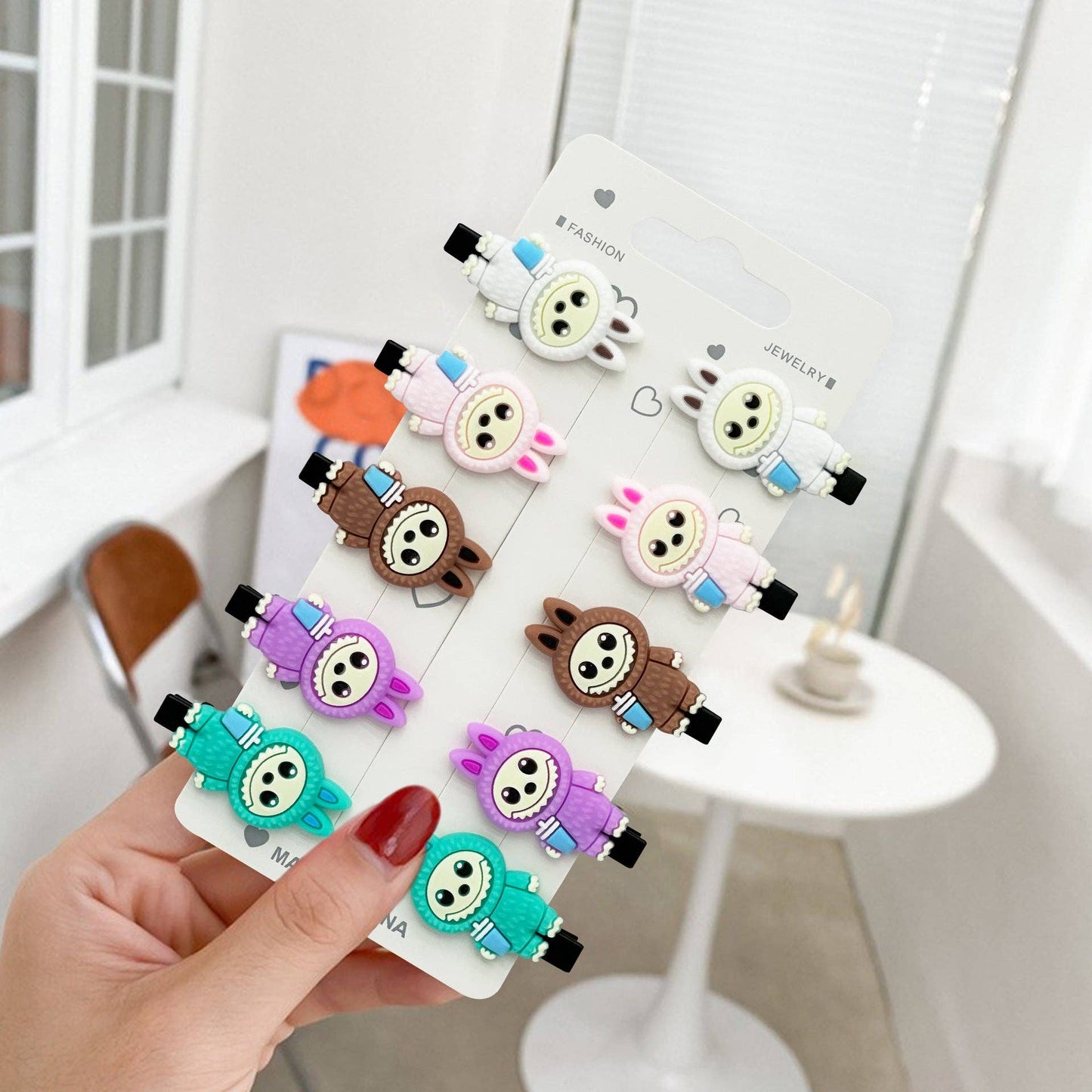 Labubu hair clips: 10 pack