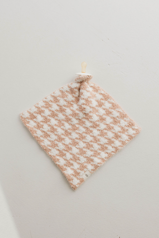 Forever French Baby - Houndstooth Rosé & Cream Plush | Lovey