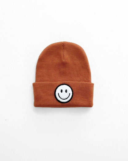 Lucky Panda Kids - Smiley Baby Kids Beanie | Rust: Toddler