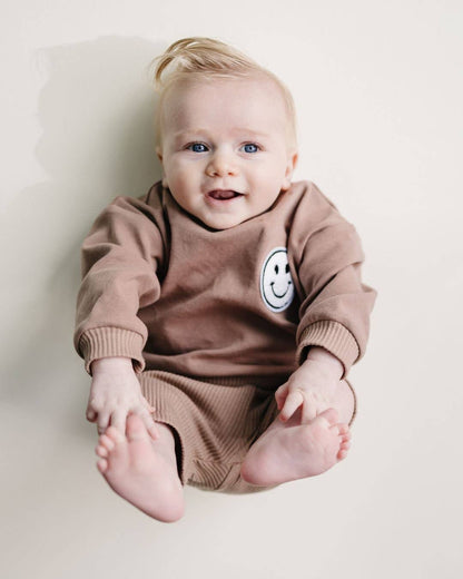 Baby & Kids Biker Shorts Set | Mocha