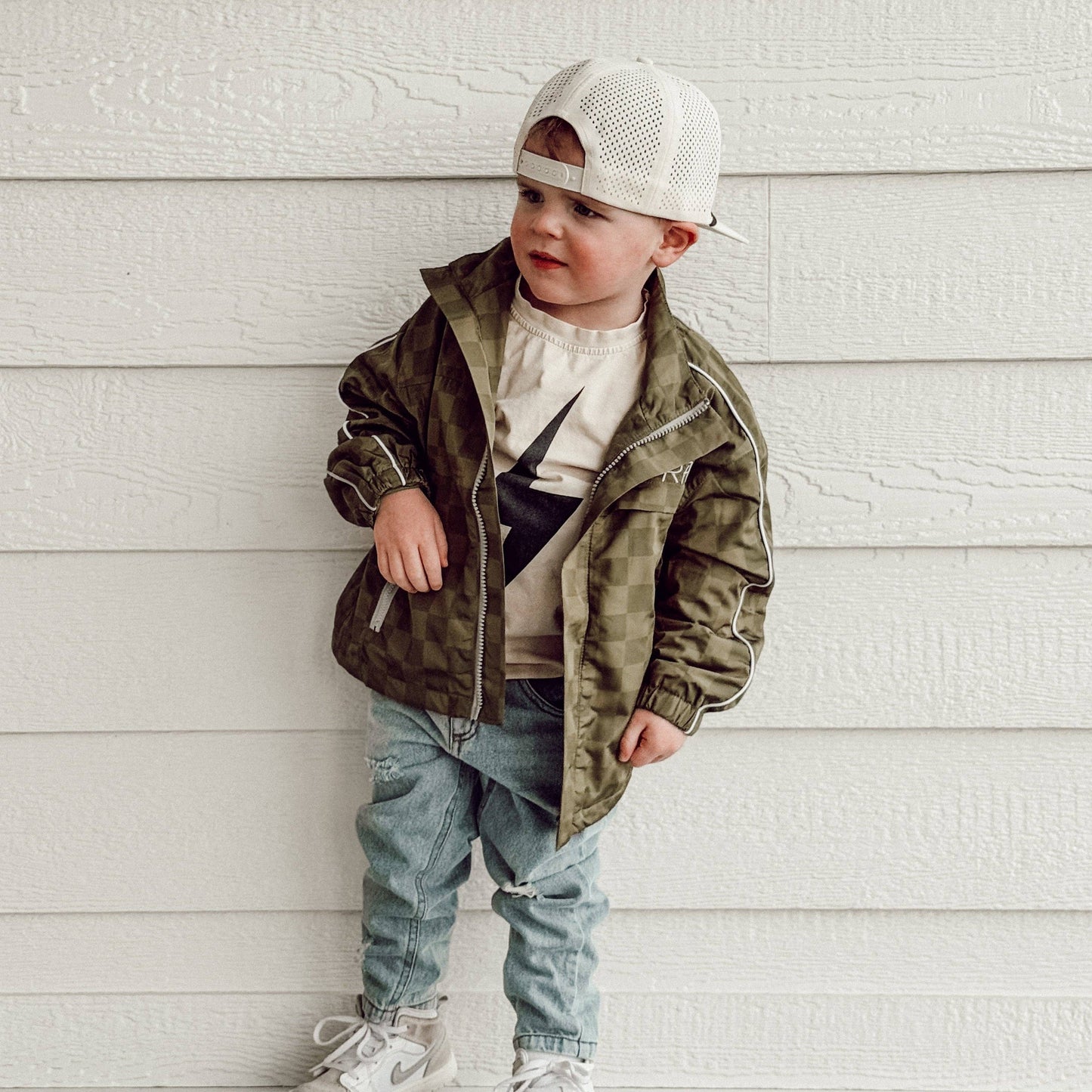 Little Rad Things - THE STORM RIDER WATERPROOF JACKET - ARMY GREEN