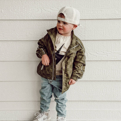 Little Rad Things - THE STORM RIDER WATERPROOF JACKET - ARMY GREEN