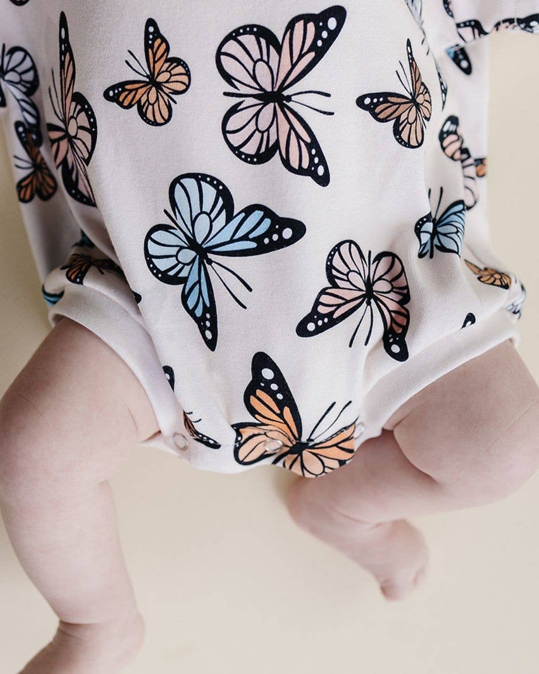 Short Sleeve Bubble Romper | Butterflies