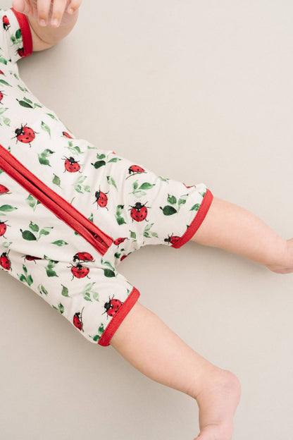 Little One Shop - Little Ladybugs Bamboo Short Romper