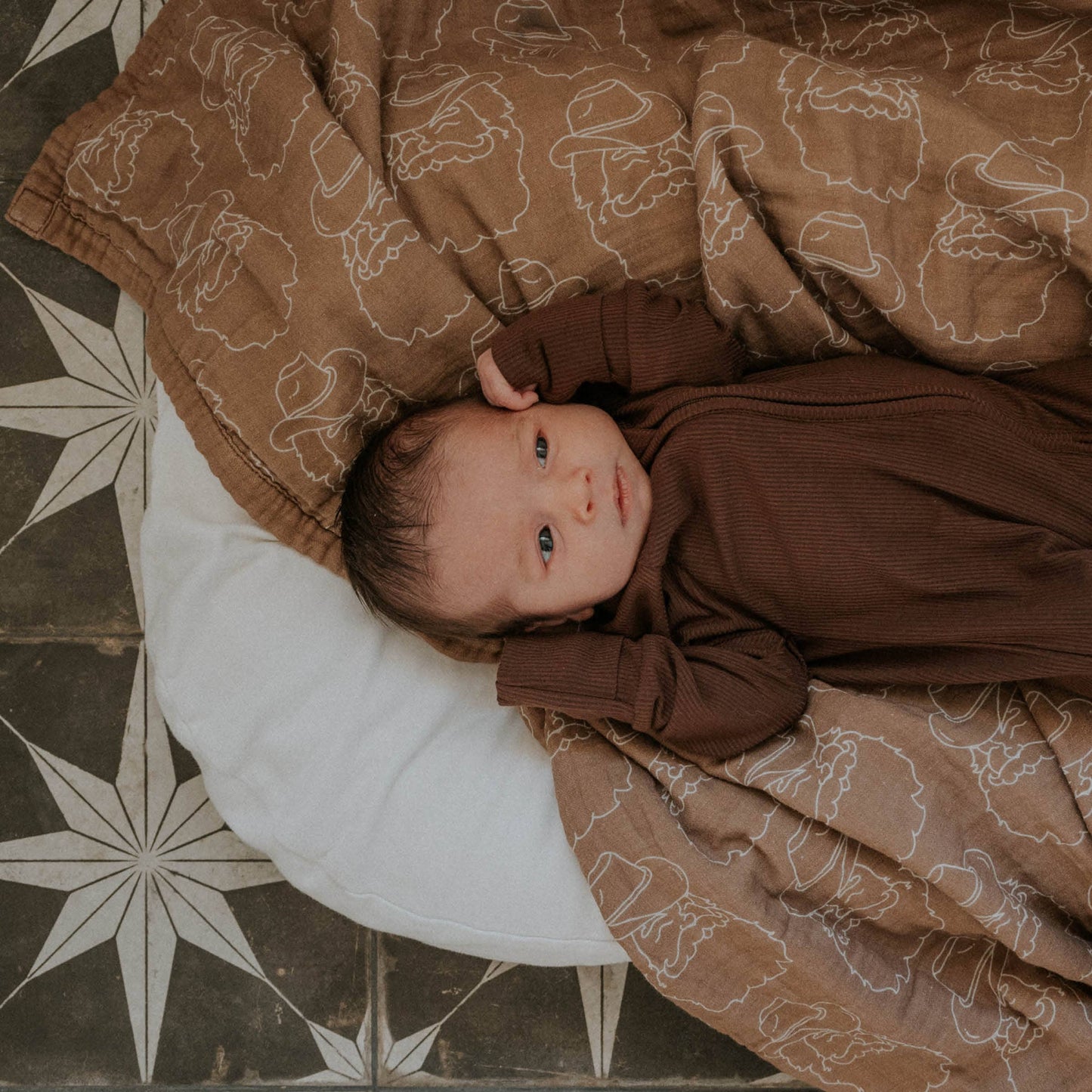 Cowboy Coffee | Ribbed Bamboo Zip Romper