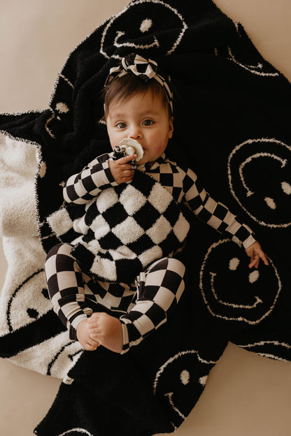 Forever French Baby - Black & Ivory Checkerboard | Lovey