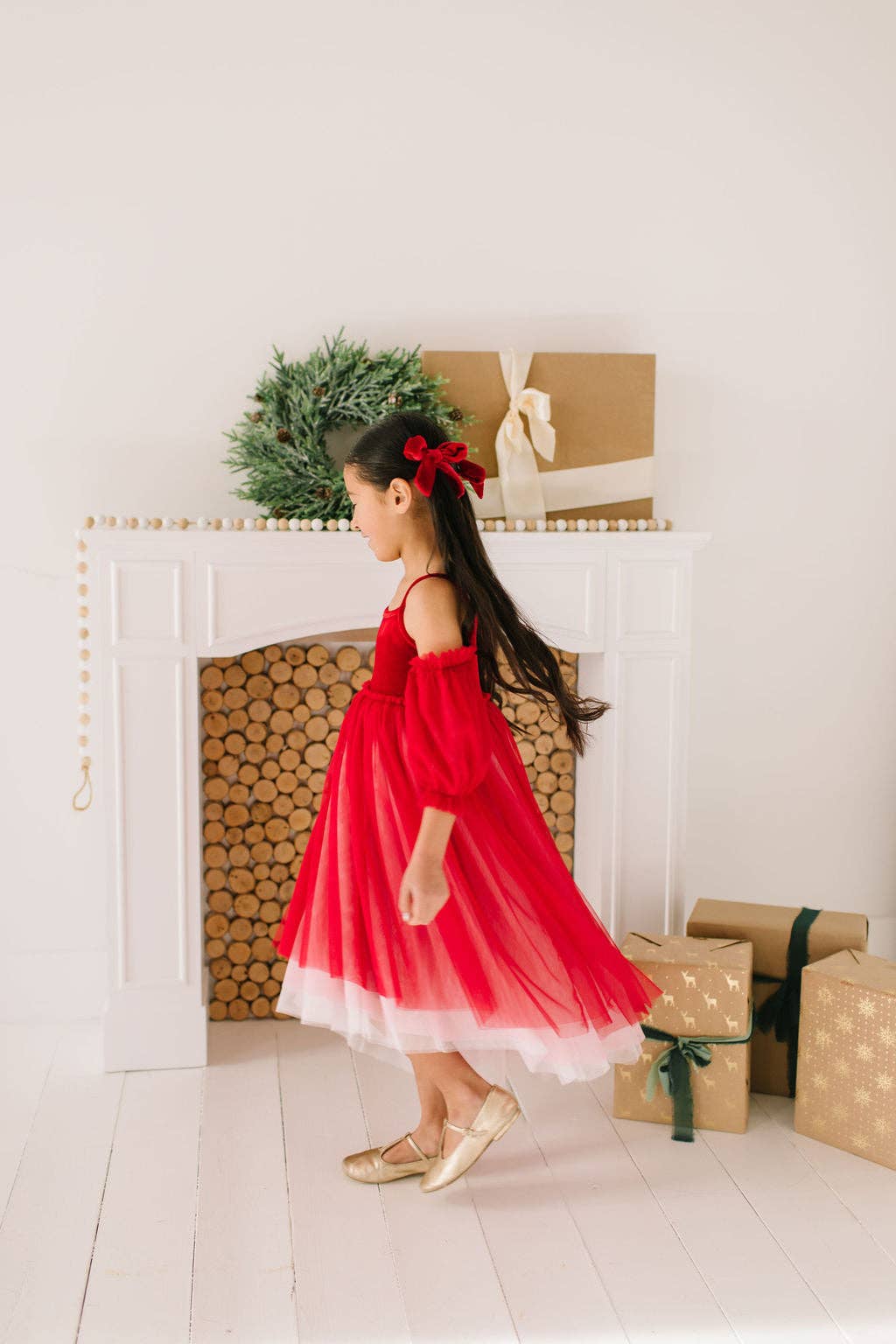 Ollie Jay - Everly Dress in Candy Cane | Girls Special Occasion Dress |