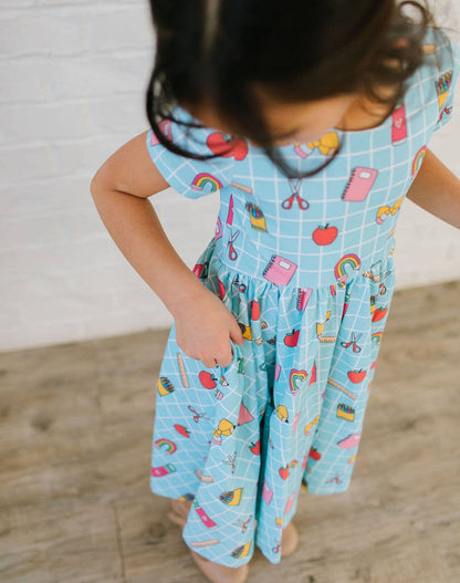 Ollie Jay - Classic Twirl in Back To School | Girls Dress