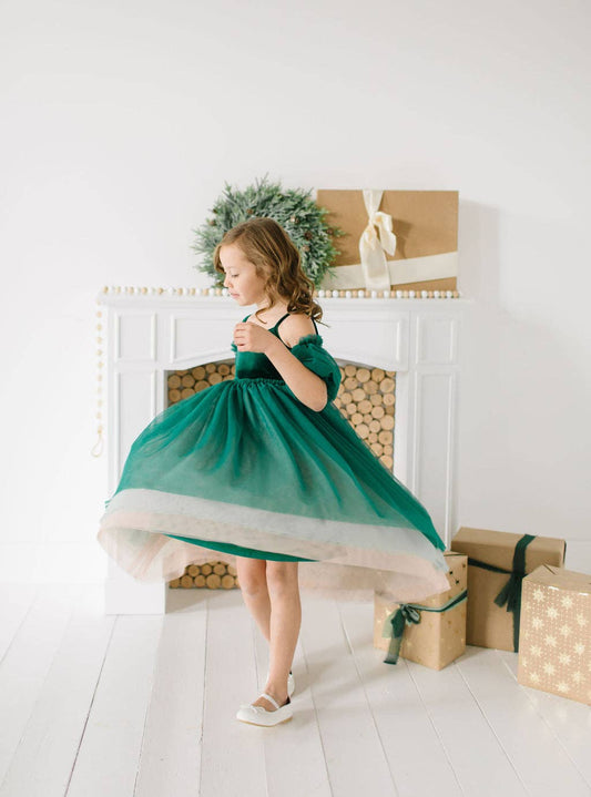 Ollie Jay - Everly Dress in Wintergreen | Girls Special Occasion Dress |