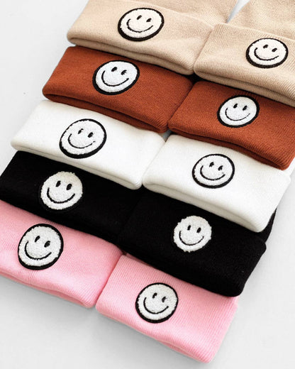 Lucky Panda Kids - Smiley Baby Kids Beanie | Rust: Toddler