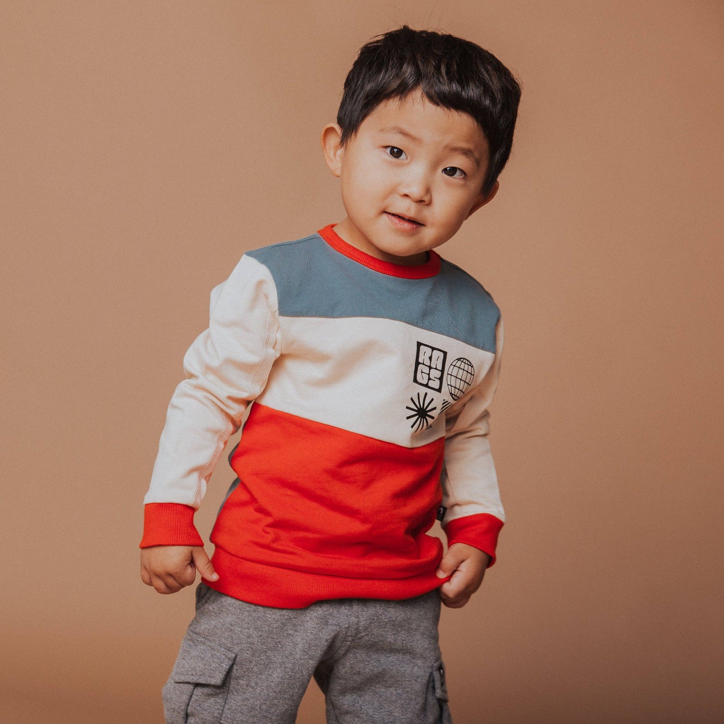 RAGS - Kids Sweatshirt - 'Geometric Shapes