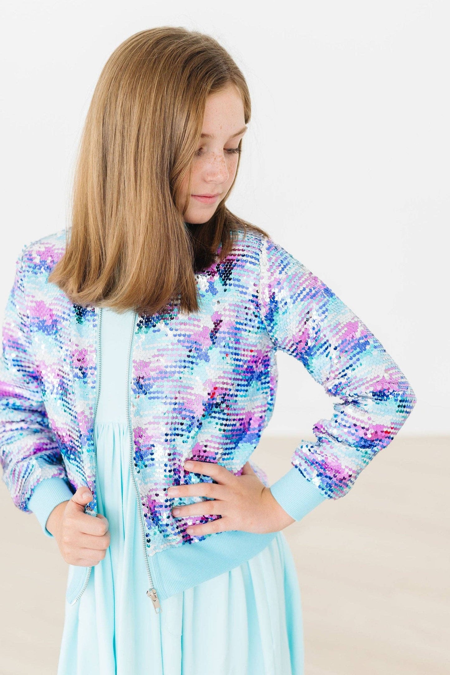 Mila & Rose - Mermaid Flip Sequin Jacket: 2T