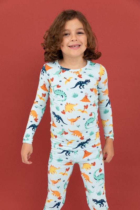 Kids Bamboo Pajamas - You are DINOmite - Valentine's Day