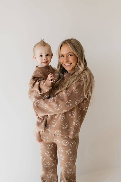 Forever French Baby - Knit Pant Set | Tan Just Smile