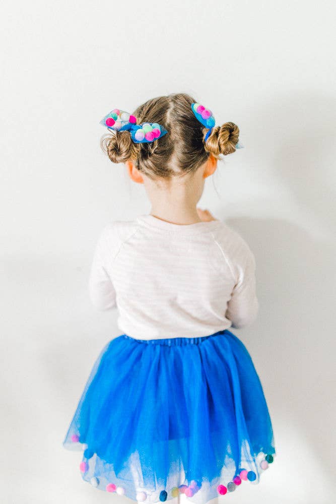 2Pcs Set | Pom Pom Tutu & Bow