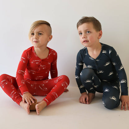 Forever French Baby - Bamboo Two Piece Pajamas | Fire Truck