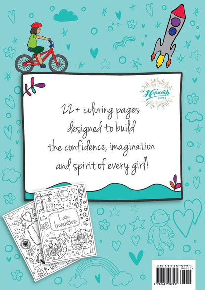 Hopscotch Girls - Coloring Book for Girls - "I Am Confident, Brave &..."