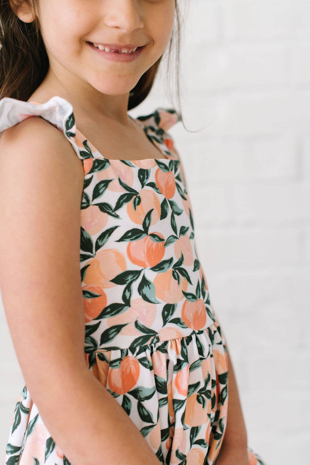 Rosita Dress in Peachy Paradise| Pocket Twirl Dress