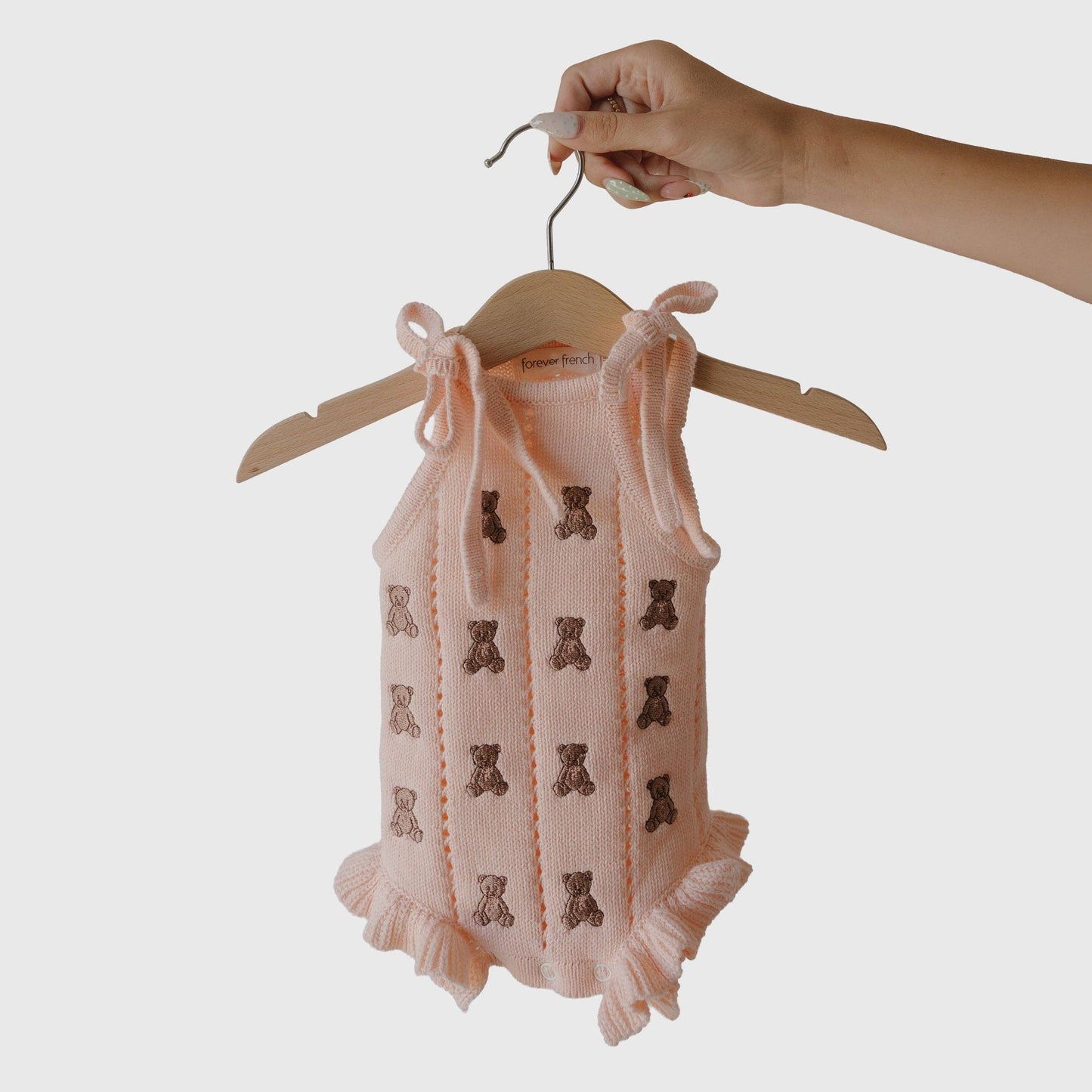 Forever French Baby - Knit Ruffle Romper | Lottie: 12-18 Months