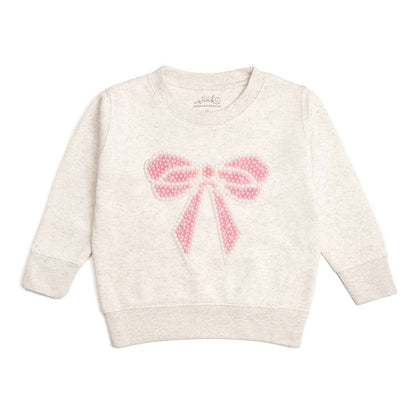 Sweet Wink - Pearl Bow Patch Sweatshirt - Kids Boutique Clothing: 2T