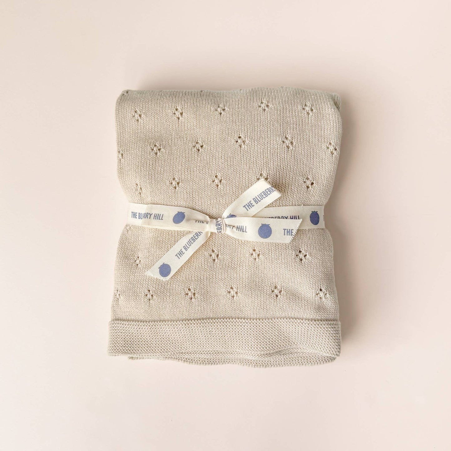 The Blueberry Hill - Heirloom Pique Blanket Birch Organic Cotton Baby Gift Summer