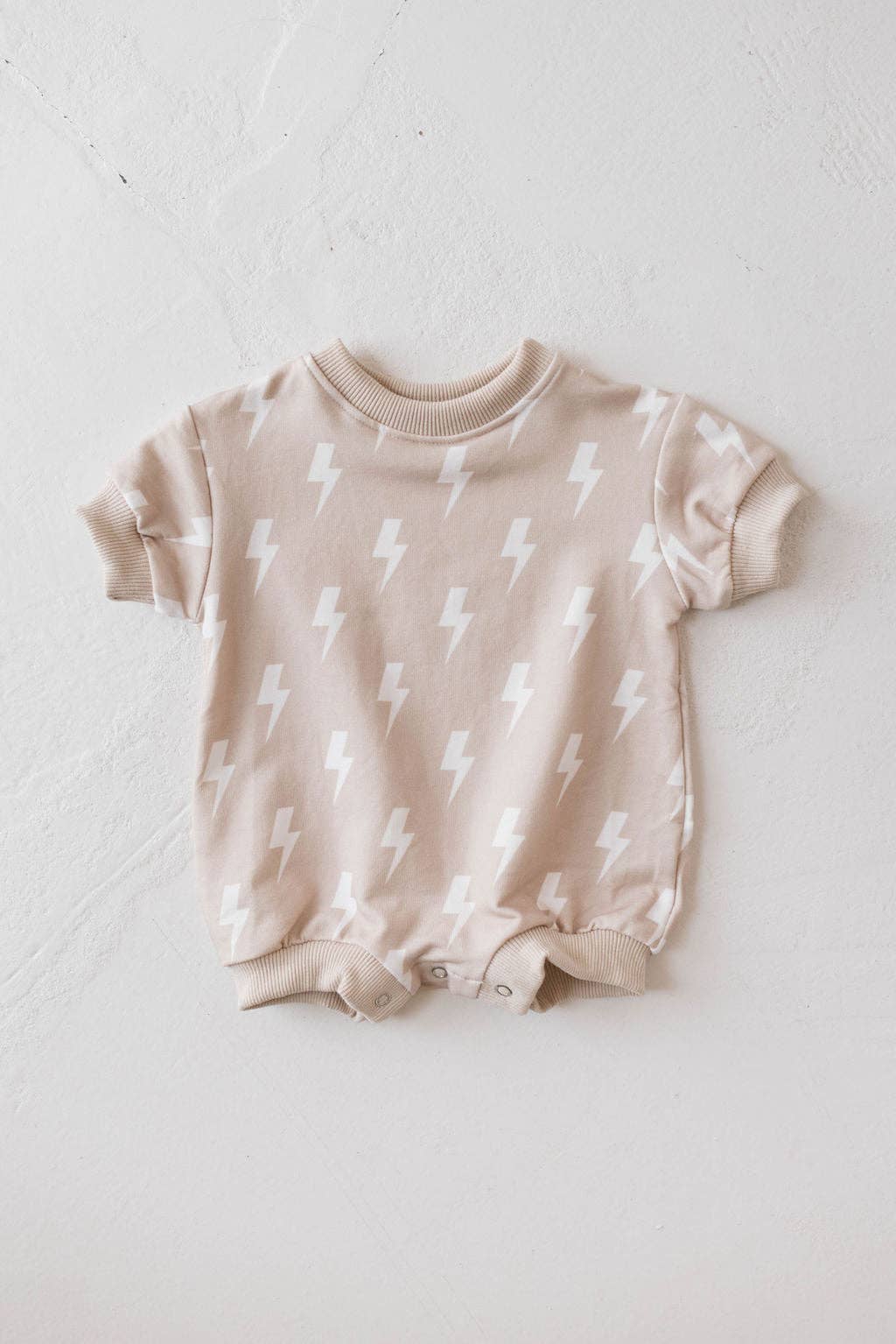 Forever French Baby - Sweatshirt Romper | Cream Lightning