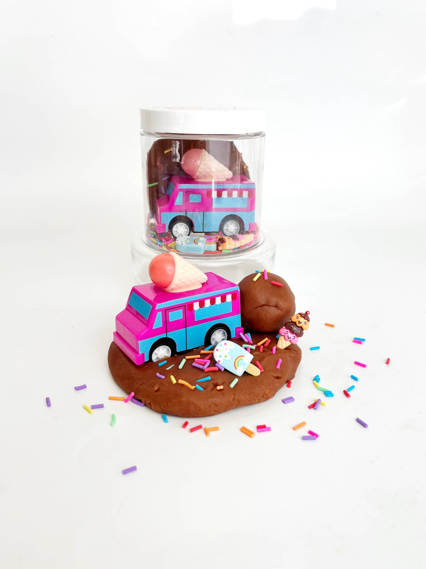 Earth Grown KidDoughs - Ice Cream Truck (Chocolate) Mini Dough-To-Go