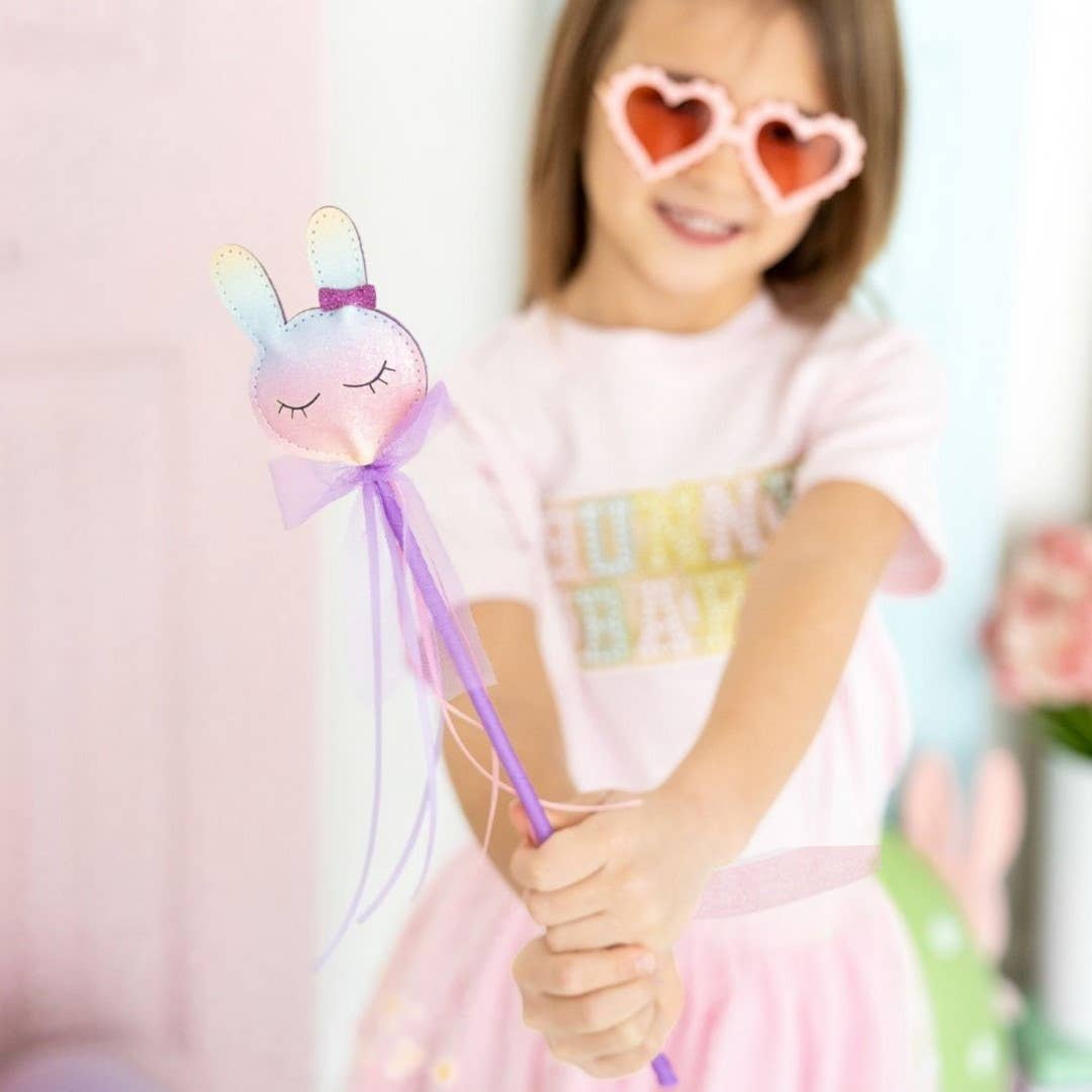 Sweet Wink - Pastel Rainbow Easter Bunny Wand