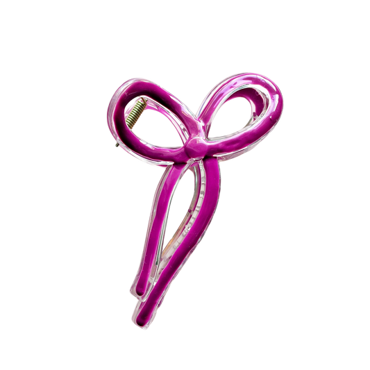 Lady Eleanor & Co - Magenta Bow Claw Clip