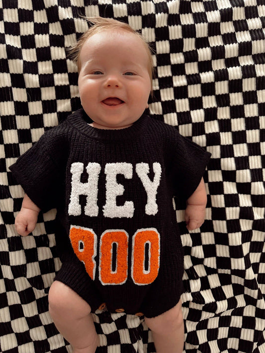 SpearmintLOVE - Sweater Romper, Hey Boo
