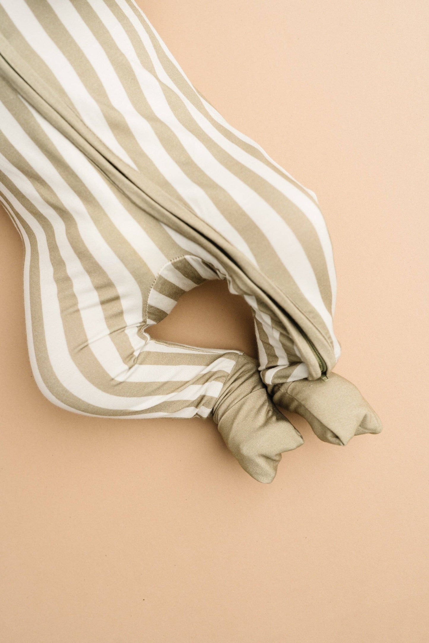 Little One Shop - Olive Stripe Bamboo Sleeper