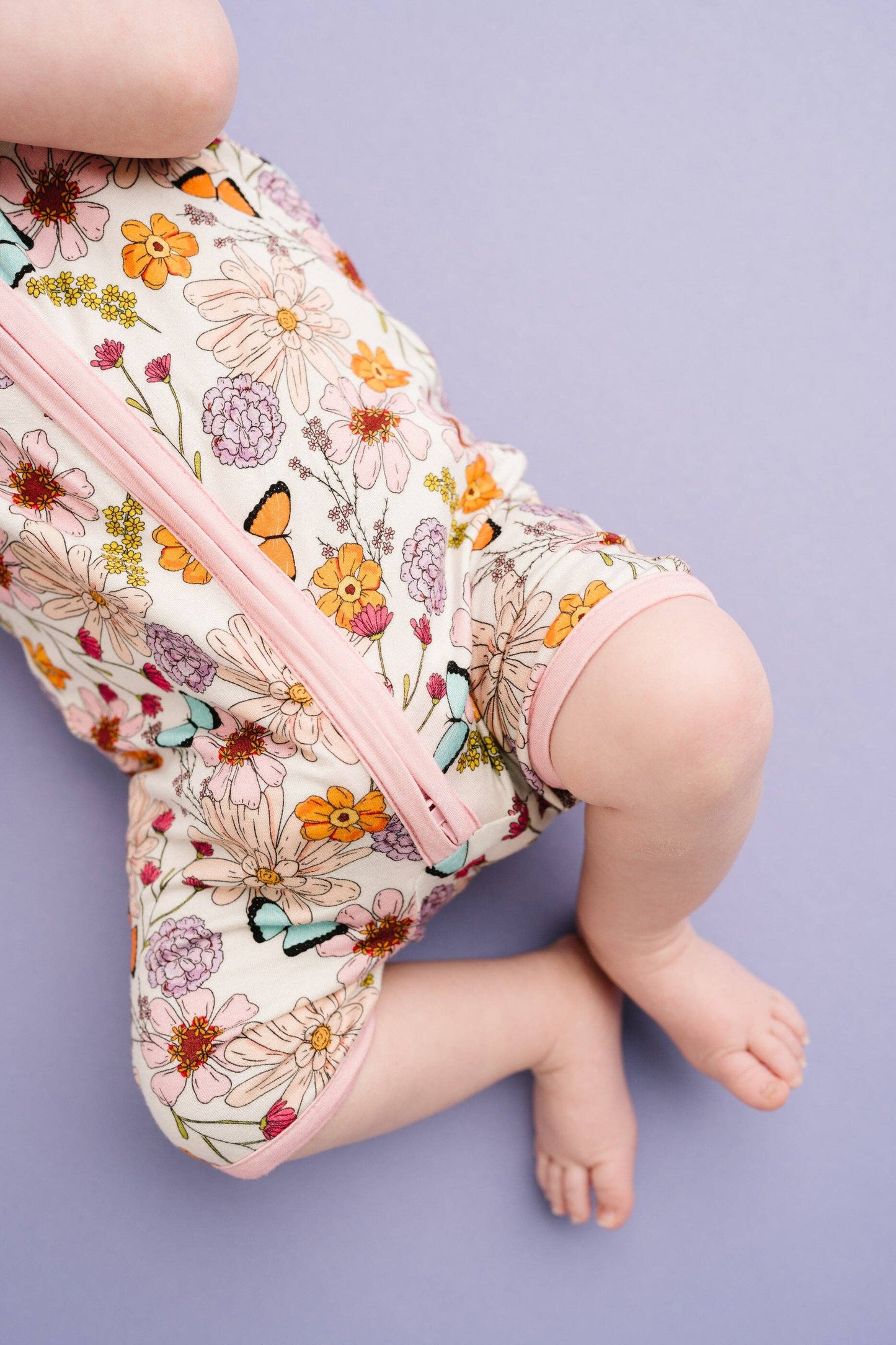 Little One Shop - Wild Petals Bamboo Short Romper