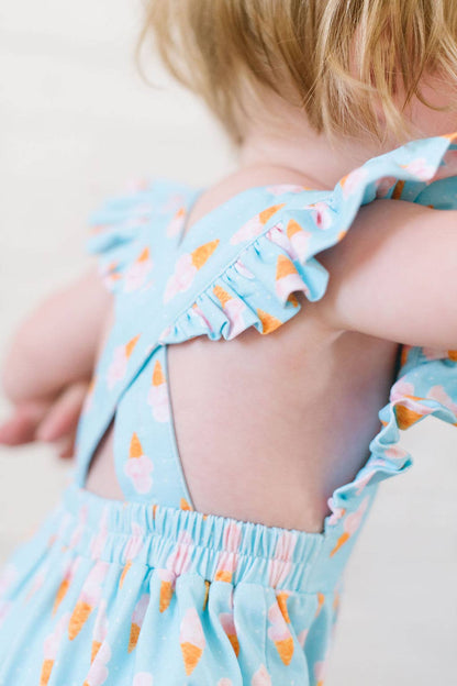 Ollie Jay - Emmy Romper in Ice Cream Dreams | Baby Bubble