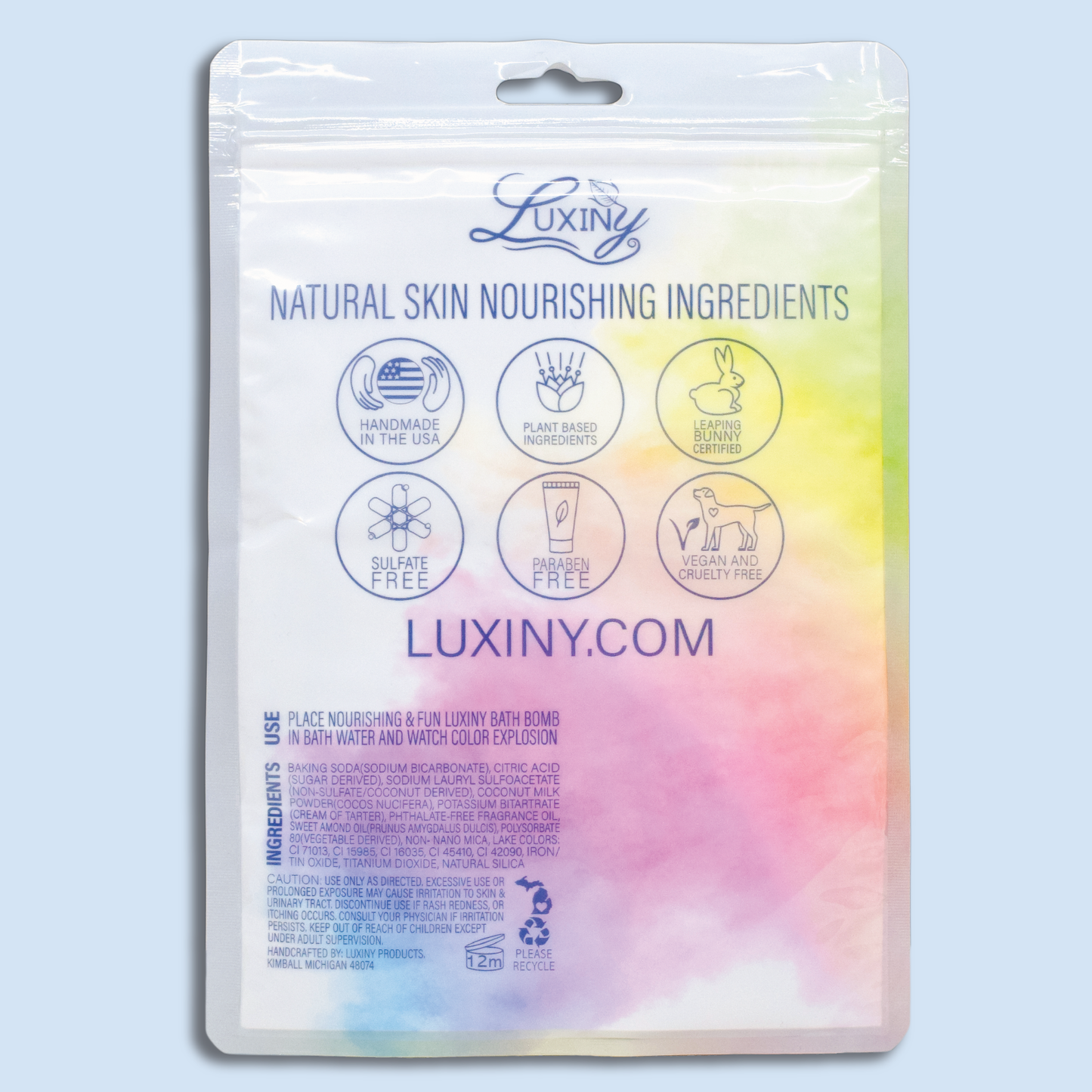 Luxiny Products - Luxurious Bath and Body - Bath Bomb | Hand Painted | Color Burst | Butterfly