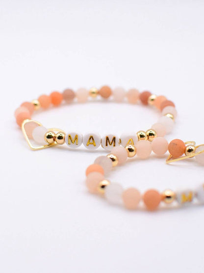 Two and Crew - Faith Based Jewelry & Gifts - Mama MINI matching bracelet set - beaded jewelry, Motherhood