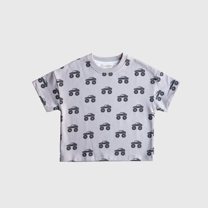 Forever French Baby - French Terry Short Set | Monster Truck: 18-24 Months
