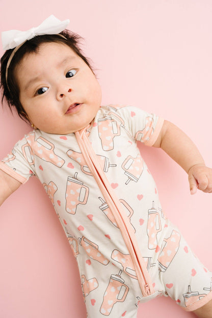 Little One Shop - Sweet Sips Bamboo Short Romper